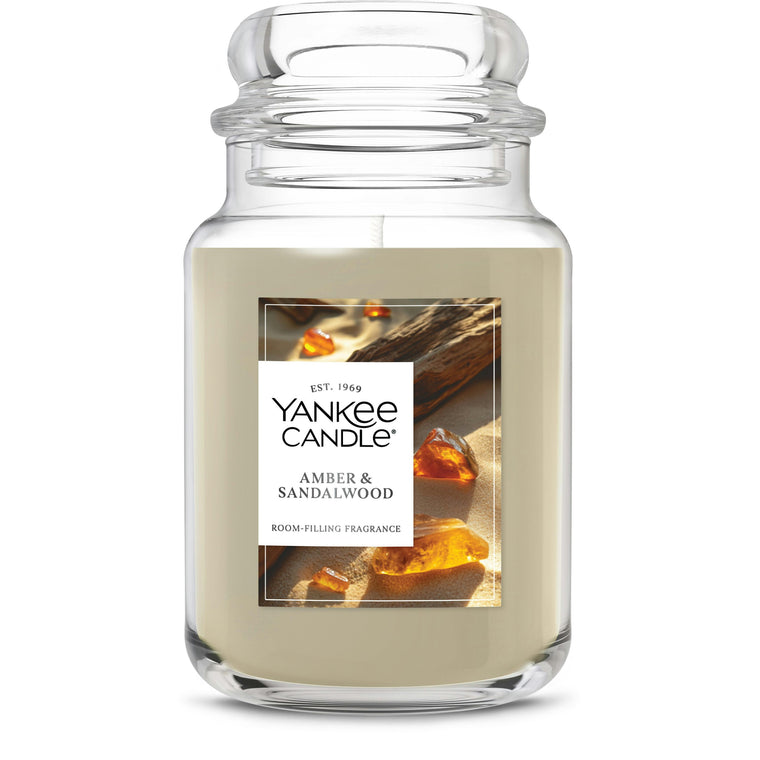 Amber & Sandalwood Original Large Jar Candle K8