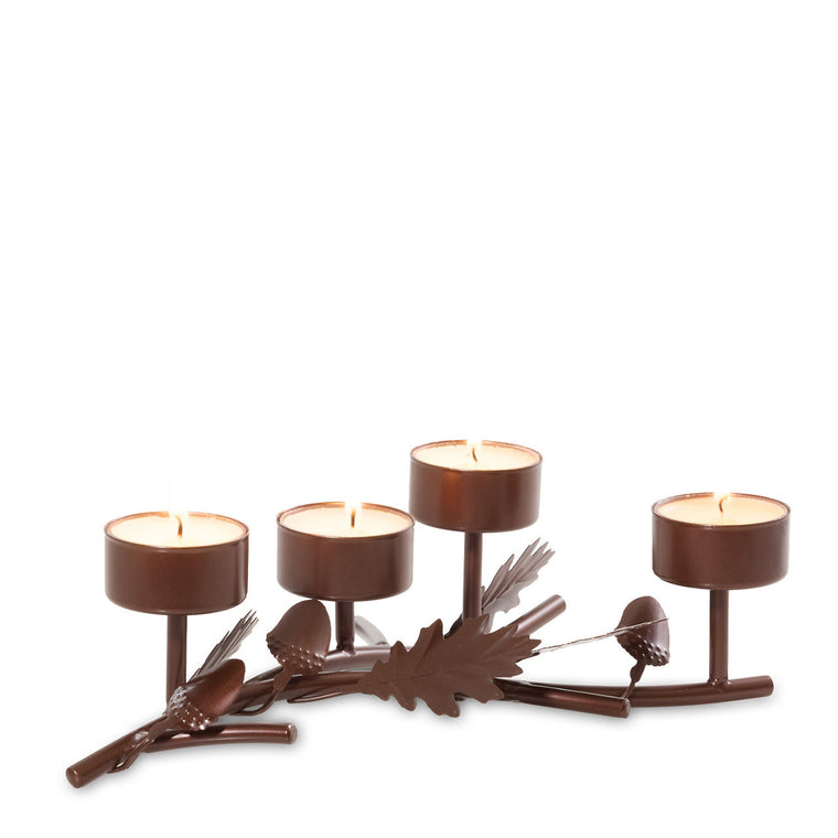 Acorn Branch Tea Light Candle Holder C1