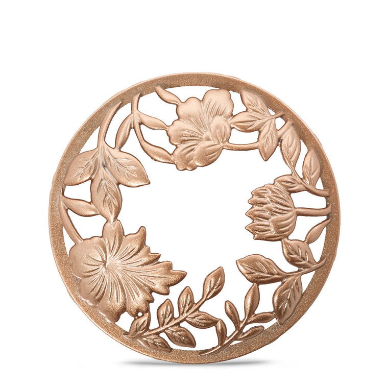 Floral Etch Illuma-Lid® Jar Candle Topper D6
