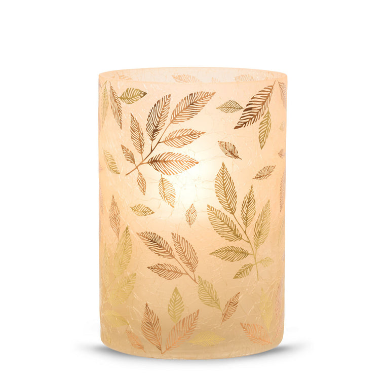 Frosted Gold Jar Candle Holder C2