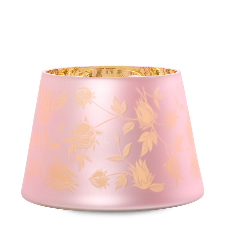 Roselle Etched Jar Candle Shade L3