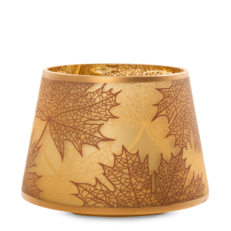 Crackle Leaves Jar Candle Shade N1